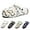 White, variant on Men's Garden Clogs Shoes Fun Graffiti Wrapped Clog Sandals Non Slip Outdoor Beach Slippers