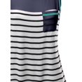thumbnail image 3 of FashionOutfit Women's Color Contrast Sailor Striped Zipper Detail Pocket Tank Tops, 3 of 3