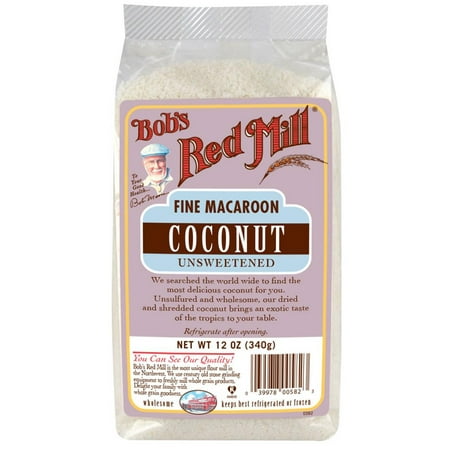 Bob's Red Mill, Fine Macaroon Coconut, Unsweetened, 12 oz (pack of