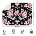thumbnail image 2 of Microfibre Drying Mat for Kitchen Rose Plant Leaves Flowers Garden Dish Drying Drainer Mat Absorbent Pioneer Drying Mat Washing Up for Glass, Plate & Cup 18inch X 24inch, 2 of 5