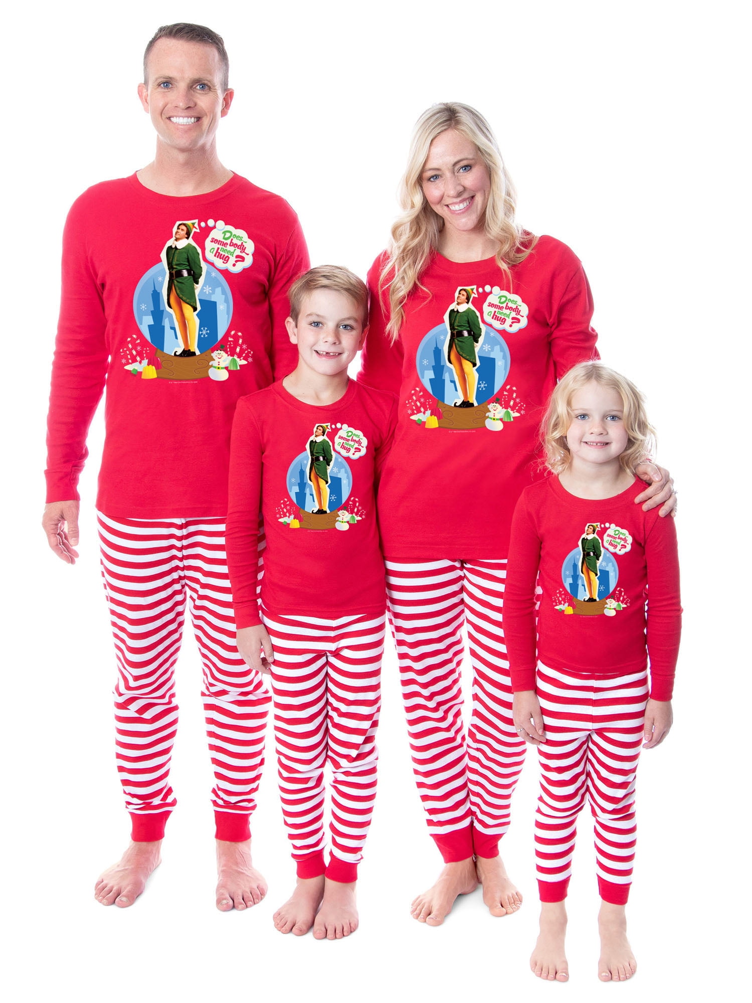 Elf The Movie Film Christmas Hug Sleep Tight Fit Family Pajama Set