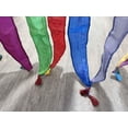 thumbnail image 4 of Maker's Craft Sari Silk Vintage Multicolor Ribbon Curtain Drapes 85'' x 45'' Inches with Colorful Tassels Boho Curtains Rod Pocket for Livingroom and Bedroom, 4 of 5