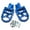 Blue, variant on Tarazon CNC Foot Pegs Rests Pedals for Honda CR CRF XR 50 70 80 100 110 for Kawasaki KLX110
