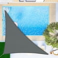 thumbnail image 2 of Triangular Shade Sail 3x3x3m Waterproof Shade Cloth UV Protection for Patio Garden, Terrace, Outdoor, Balcony, Anthracite Grey, 2 of 5