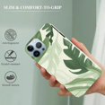 thumbnail image 2 of COMIO  Compatible with iPhone 14 Leaf Case, Boho Minimalist Abstract Green Leaf Pastel Aesthetic Botanical Art Trendy Graphic for iPhone Case Men Women, Gifts Case for iPhone, 2 of 4