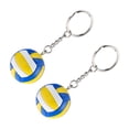 thumbnail image 5 of 2pcs Volleyball Keychain Theme Key Pendant for Volleyball Fans Party Favors Boys Girls, 5 of 6