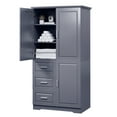 thumbnail image 3 of Xukmct 3 Drawers Storage Cabinet for Bathroom,Office,Living Room, Gray, 3 of 9