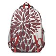 thumbnail image 3 of Boho Bohemia Pioneer Flower Art Backpack for School,Cute School Bag,Schoolbag with Adjustable Shoulder Straps & Padded Back,16.9 Inch, 3 of 5