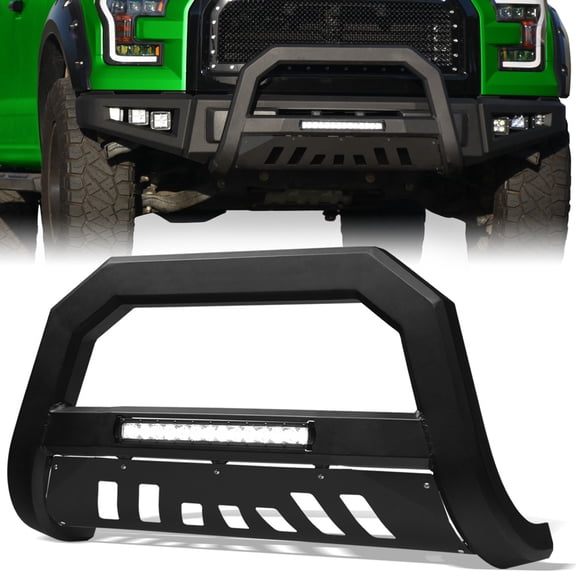 Stehlen 733469493808 Advance Series Aluminum LED Bull Bar - Matte Black For 1999-2004 Ford F250 F350 F450 F550 Superduty / 2000-2004 Excursion