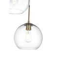 thumbnail image 3 of Shimmer 3 Light Pendant in Satin Gold and Clear, 3 of 7