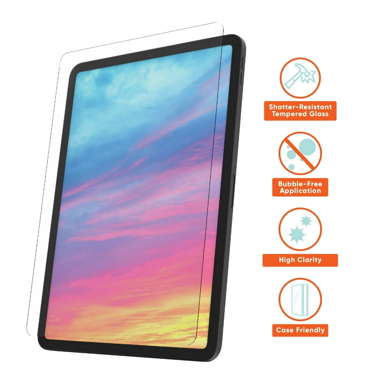onn. Glass Screen Protector for iPad (10th generation) / iPad Pro 11''  (1st, 2nd, 3rd, 4th generation) / iPad Air (4th, 5th generation) 
