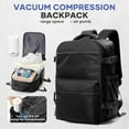 thumbnail image 3 of Vacuum Compression Travel Packing Bag (Includes Air Pump) Carry-on Sealed Backpack, 3 of 9