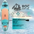 thumbnail image 2 of ROC Outdoors Inflatable 10ft 6in Stand Up Paddle Board with Kayak Seat & Kayak Paddle Attachment, 2 of 4