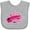 AC-Heather Grey, variant on Inktastic Girls Pink Airplane Pilot Girls Baby Bib