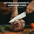 thumbnail image 4 of Knife Set with Block - 15 Pieces Kitchen Knife Set with Sharpener - Knife Block Set High Carbon Stainless Steel Ultra Sharp Blades - Triple Rivet Ergonomic Handle - Dishwasher Safe Chef Knife Set, 4 of 6