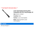 thumbnail image 2 of Lower Intermediate Steering Shaft - Compatible with 2018 Jeep Wrangler JK, 2 of 2
