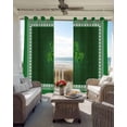 thumbnail image 6 of St. Patrick's Day Blackout Curtains for Bedroom Living Room Darkening Curtains 96 Inches Long Green Shamrock Wooden Spring Window Curtain 2 Panels Set Window Treatment Grommet Drapes 52"x96", 6 of 9
