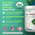 thumbnail image 2 of Biophix Organic SpiruBeets 2.2 lbs - Spirulina & Beet Root Superfood Powder, Immune & Heart Health, 2 of 9