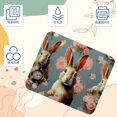 thumbnail image 2 of Alfombrilla de escritorio con diseño de conejos y flores rosas, alfombrilla pequeña para ratón, alfombrilla de goma para escritorio, alfombrilla para teclado, alfombrilla para ratón para el, 2 of 7