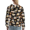 thumbnail image 7 of Sikiie Flower Fox Women's Casual Hoodies Long Sleeve Lightweight Pullover Tops Loose Sweatshirt-XX-Large, 7 of 7
