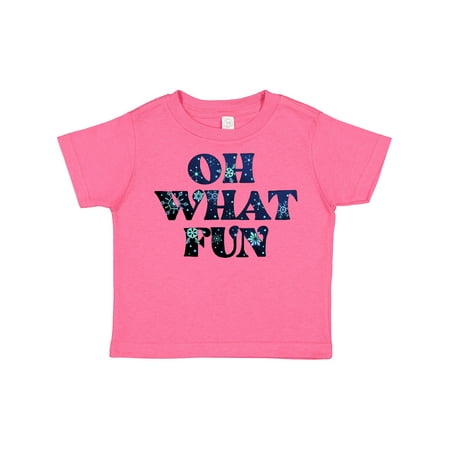 

Inktastic Oh What Fun Christmas with Snow Boys or Girls Toddler T-Shirt