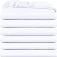 thumbnail image 1 of Sábanas ajustables Utopia Bedding, paquete de 6 unidades, microfibra suave, color blanco, 1 of 5