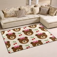 thumbnail image 2 of Bear Bow Cherry Pattern Memory Foam Area Rug 31"x20" Non Slip, Absorbent, Fade Proof for Living Room, Bedroom, Office, 2 of 7
