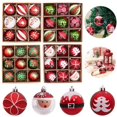 thumbnail image 2 of 9 piezas/caja de bolas de Navidad de 6 cm, adornos colgantes para árbol de Navidad, decoraciones navideñas para el hogar, regalo de Navidad y Año Nuevo 2025, 2 of 5