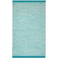thumbnail image 2 of SAFAVIEH Montauk Justin Solid Braided Cotton Area Rug, Turquoise, 5' x 8', 2 of 6