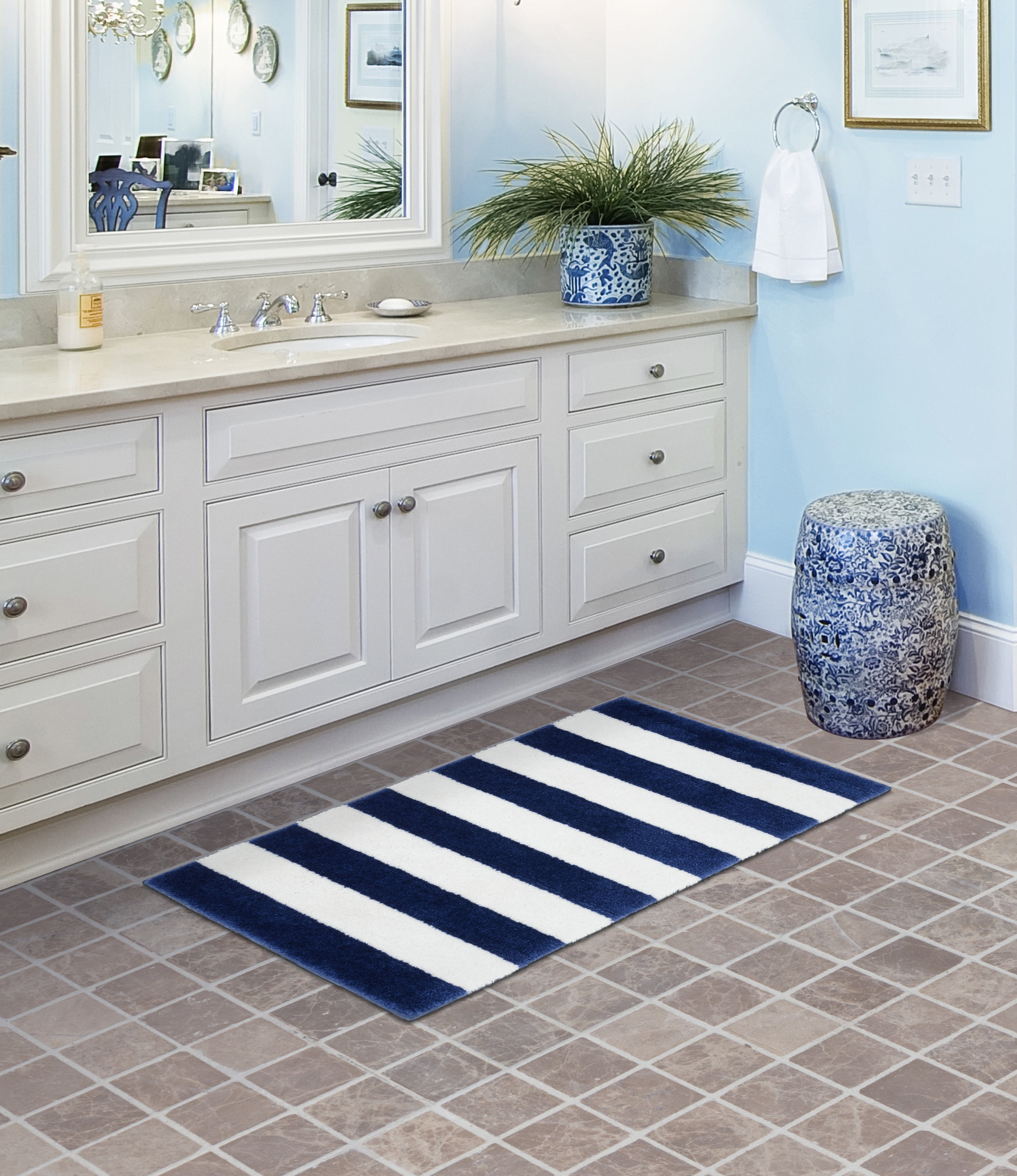 Garland Rug Beach Stripe Bath Rug