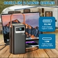 thumbnail image 2 of PGYOB Portable Charger Power Bank 45,000mAh with Built-in Cables, Super Fast Charging & Flashlight, for Laptop,iPhone,Android, Home, Camping, Emergency, 2 of 6
