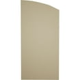 thumbnail image 5 of Ekena Millwork 22"W x 34"H (26 5/8" Low Side) Timberthane Pecky Cypress Four Board Joined Board-n-Batten w/Elliptical Top Faux Wood Shutters (Per Pair), Primed Tan, 5 of 6