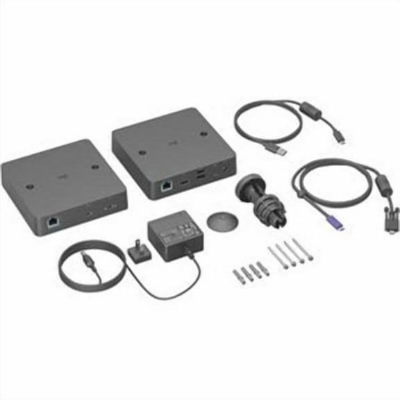Logitech Extend - 2 x Network (RJ-45) - 5 x USB - 1 x HDMI Out - 2160p - 4K - 3840 x 2160 - Twisted Pair - Category 6, Category 6a, Category 5e - Notebook, Video Conferencing Camera, Meeting Room, ...