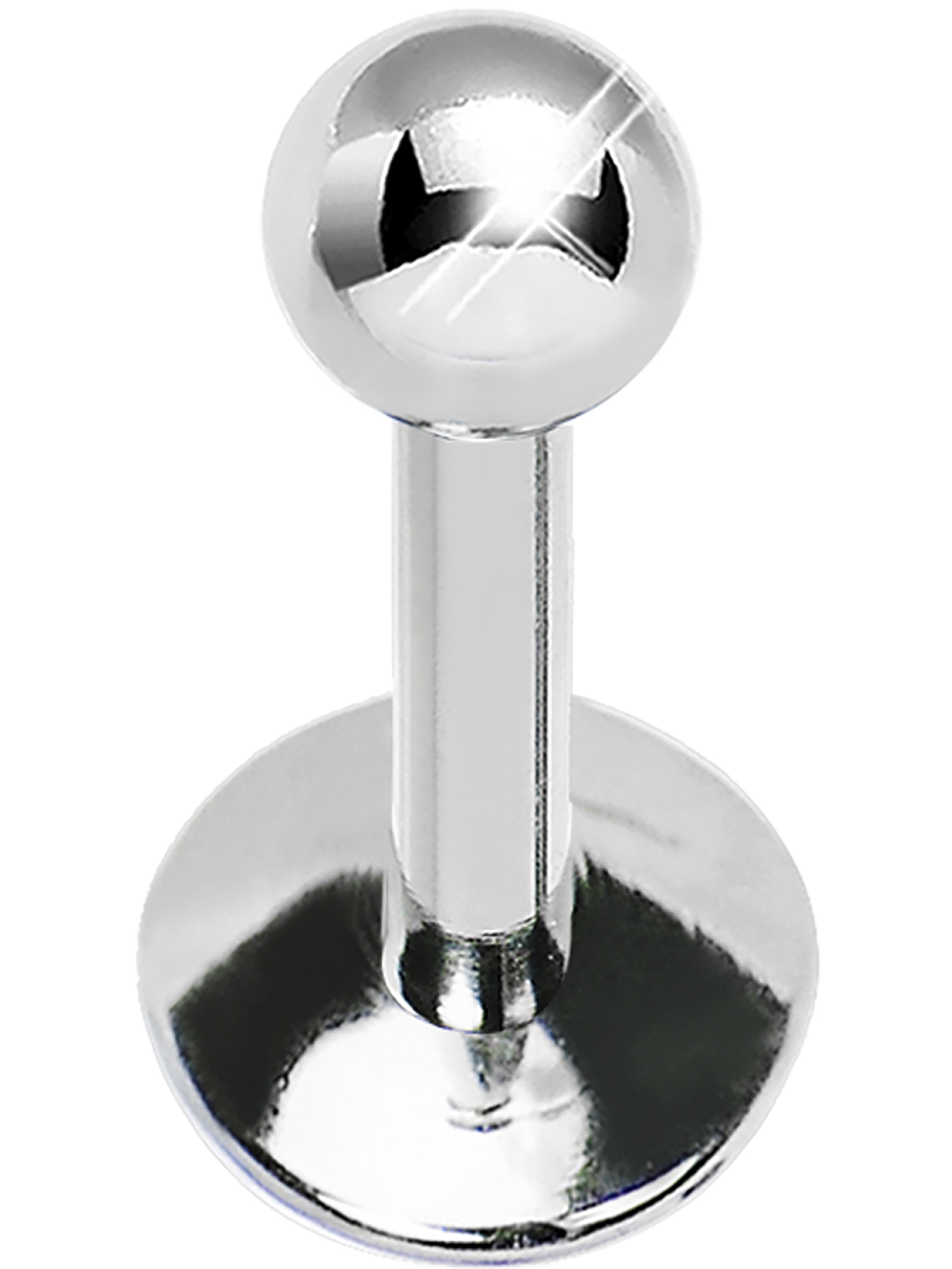 Body Candy Stainless Steel 2.5mm Ball Internally Threaded Labret Monroe