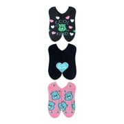 Care Bears Womens Print No Show Socks, 3-Pack, Shoe Size 4-10