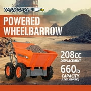 YARDMAX YD4103 Powered Wheelbarrow Briggs and Stratton CR950 65HP 208cc 660lb