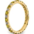 thumbnail image 4 of 14K Yellow Gold Lab Grown Diamond Si1/Si2 G H I & Cr Sapp Eternity Band (Size 8) Made In India et0049-cys-050-8ylg, 4 of 5
