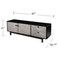 thumbnail image 3 of MDF media console with double doors and storage drawers for stylish movie night upgrade, 3 of 4