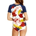 thumbnail image 2 of Catalina Short Sleeve Half Zip Rash Guard One Piece, 2 of 3