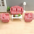 thumbnail image 3 of Mairbeon 1:12 Dollhouse Sofa Realistic Decorative Wooden Miniature Furniture Sofa Model Living Room Accessories for Micro Landscape, 3 of 10