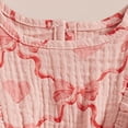 thumbnail image 4 of CAICJ98 Valentine's Day Outfit Newborn Baby Girl Clothes Heart Onesie Ruffle Long Sleeve Bow Jumpsuit Infant Cute Romper (Red,3-6 Months), 4 of 7