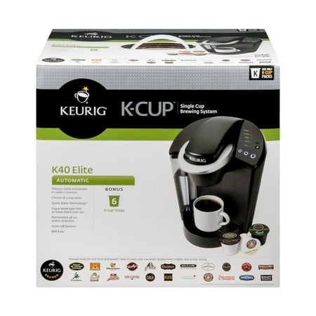 Keurig Elite K40 Single Serve Black Brewing System