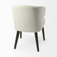 thumbnail image 5 of Ivory and Black Mid Century Wingback Dining Chair, 5 of 5