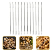 Tineasur 12Pcs Premium Stainless Steel Seafood Tools Forks for Crab Lobster Shell Nut Picking Rust Resistant