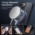 thumbnail image 4 of JETech Magnetic Case for iPhone 15 Plus 6.7-Inch Compatible with MagSafe, Translucent Matte Back Slim Shockproof Phone Cover (Black), 4 of 6