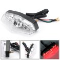 thumbnail image 3 of ABS Motorcycle LED Clear 12V Brake Stop Running Rear Tail Light Lamp Universal, 3 of 8