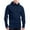 Navy, variant on Yufatyle Men's Hoodie Long Sleeve Hooded Pullover Casual Sweatshirts Quarter Zip Fleece Comfy Tops, Black S