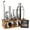 Silver Cobbler - 17PCS, variant on Cocktail Shaker Set Bartender Kit with Stand Bar Tool Bar Set for Drink Mixing Home Bartending Kit Bar Cart Accessories: Martini Shaker Mixer Spoon Jigger Muddler Strainer Gifts (Black Cobbler - 17)