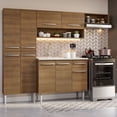 thumbnail image 2 of Cocina Integral 229cm Con Tarja Emilly Madesa 12 Marrón, 2 of 10