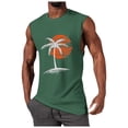thumbnail image 1 of Ramiter Men Microfiber Light Compression Tank Mens Tank Tops Green,L, 1 of 4